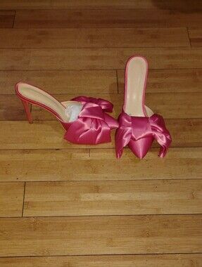 Pink Elephant Slip On Mules Sz 10